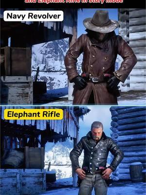 This is why you can't use the Navy Revolver and Elephant Rifle in story mode. #reddeadredemption2 #rdr #rdr2 #rdr2online #arthurmorgan #gaming #pcgaming #ps5 #xbox #rdr2clips #rdr2edit #fyp 