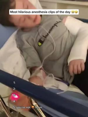 Kids on anesthesia are comedy gold 🤣 #anesthesia #hilarious #funnyvideos #comedyvideo #fyp 