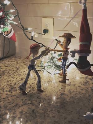 Elf on the shelf day 15. One of my favorite ones yet #elfontheshelf #elfitup #toystory #yougotafriendinme #christmas2024 #fyp #christmasspirit #foryoupage #fypシ 