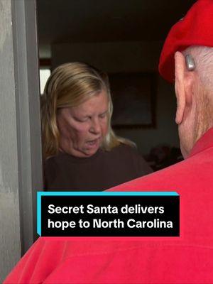 In Avery County, NC, still reeling from Hurricane Helene, the anonymous “Secret Santa” brought comfort and kindness to storm victims, joined by Steve Hartman. #secretsanta #santa #holiday #giving