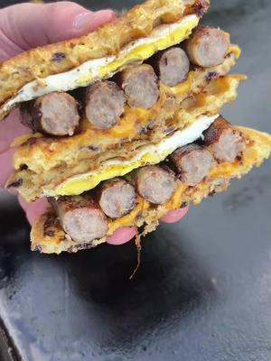 Waffle sausage egg and cheese breakfast sandwiches on the Blackstone! Its hard to beat a good breakfast sandwich!! #waffles #sausage #egg #cheese #sausageeggandcheese #breakfast #breakfastsandwich #sandwich #easy #easybreakfast #breakfastrecipes #sogood #tasty #delicious #walmart #greatvalue #yummy #tasty #food #FoodTok #blackstone #griddle #cook #cooking #heathrilesbbq #fyp #fy #fypシ @Walmart @Blackstone Griddles @Heath Riles BBQ 