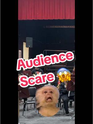 Jump-scared the audience with this one. #banddirector #band #middleschoolband #banddirectorsoftiktok #concert #music #tripwire #jarodhall #jumpscare #musiceducation #audience #funny #fyp 