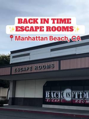 This was so much fun!❤️ #southbay #southbayla #southbayca #palosverdes #palosverdescalifornia #ranchopalosverdes #sanpedro #sanpedrocalifornia #redondo #redondobeach #redondobeachpier #torrance #torranceca #torrancecalifornia #manhattanbeach #escaperoom #manhattanbeachca #elsegundo @Backintimeescaperooms 