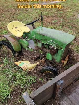 #johndeere110 #roundfender #savedanotherone #justanothertractor #coolmachine #1964 #happytractoring 