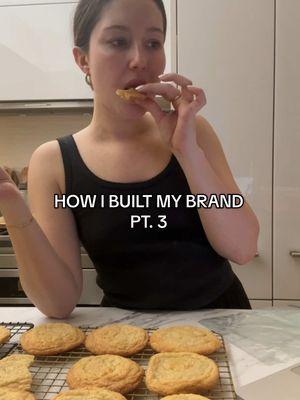 How I built my brand PT. 3 👩🏼‍🍳🎀 #homemadeish #SmallBusiness #howibuildmybrand #howtobuildabrand #cookies #recipedevelopment 