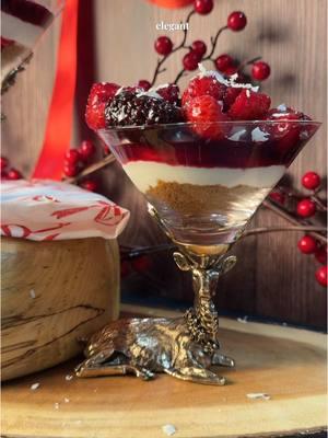 No-Bake Cheesecake Dessert in a Stag Martini Glass 🦌🍰✨⁣ ⁣ Ingredients:⁣ ⁣ Cheesecake Filling:⁣  - 5.25 oz (about ⅔ cup) cream cheese (Philadelphia or St Moret)⁣ - ⅓ cup crème fraîche (or sour cream)⁣ - ¼ cup + 1 tbsp sugar⁣ - ⅔ cup heavy cream⁣ - 1 vanilla bean (or 1 tsp vanilla extract)⁣ ⁣ Base:⁣ - 3.5 oz (about ⅞ cup) graham cracker crumbs⁣ ⁣ Berry Compote:⁣ - ¼ cup sugar⁣ - 1.75 oz (about 6 tbsp) each: raspberries, blackberries, ⁣ - blueberries, strawberries (hulled and chopped if large)⁣ ⁣ Garnish (Optional): White chocolate or Fresh mint leaves⁣ ⁣ Instructions:⁣ - Prepare the Cheesecake Filling: Beat the cream cheese, crème fraîche, sugar, and vanilla until smooth. In a separate bowl, whip the heavy cream until soft peaks form, then fold it into the cream cheese mixture.⁣ - Prepare the Base: Spoon graham cracker crumbs into the base of your Stag Martini Glass.⁣ - Make the Compote: Heat the berries with sugar in a saucepan until soft and syrupy, then let cool.⁣ - Assemble: Layer the cheesecake filling over the graham cracker base, top with berry compote, and garnish with white chocolate shavings and fresh mint leaves.⁣ - Chill and Serve: Refrigerate for at least an hour before serving this elegant no-bake dessert!⁣ ⁣ #NoBakeDessert #CheesecakeLovers #HolidayEntertaining #StagMartiniGlass #FestiveDesserts #BerryCheesecake #HolidayTablescape #DessertInAGlass #WinterDessert #ElegantEntertaining #SweetTreats #jerseyartglass