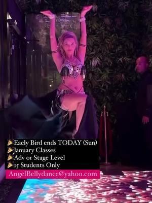 Early Bird ends TODAY (Sun). We have: 🎉Modern Baladi Choreography 🎉Advanced Bellydance Technique 🎉 Reggaeton-Bellydance Fusion with 3 different times (USA evenings, EUROPE evenings and USA LUNCHTIMES)! I can’t wait to kick off the New Year with so many of you❤️ #baladi #bellydance #bellydanceclasses #raqssharqi #bellydancefusion 