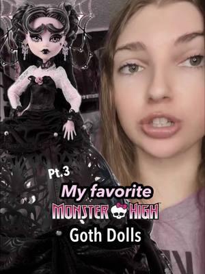 Favorite Monster High Goth dolls part 3! 🦇 The Drac restyle I show in the video is by u/Huge-Champion-2004 on Reddit <3  ⋆⁺₊⋆ ☾⋆⁺₊⋆ ⋆⁺₊⋆ ☾⋆⁺₊⋆ #monsterhigh #monsterhighdoll #draculaura #goth #alt #draculauradoll #draculauraaesthetic #collectordraculaura #vampireheart #vampireheartdraculaura #monsterhighg1 #monsterhighreview #2010s 