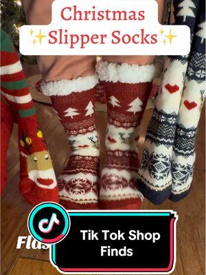 I’m obsessed with these socks! They are so soft and comfy🎄🤩 #christmassocks #slippersocks #holidaysocks #giftideas