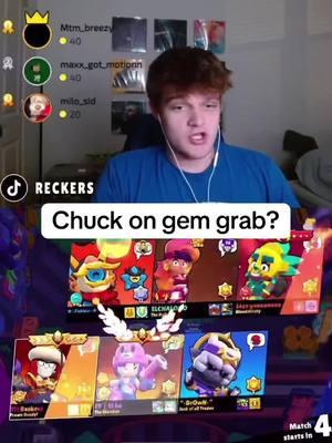 Chuck on gem grab is new meta #brawlstarstiktok #brawlstars 