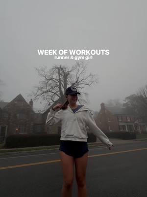 WEEK OF WORKOUTS 🏃🏼‍♀️👟🏋🏼‍♀️✨ as a runner & gym girl!! every week is SO different but this was this week :)  #weekofworkouts #runnergirl #creatorsearchinsights #gymgirl #workoutroutine #runningroutine #halfmarathontraining #halfmarathon #GymTok 