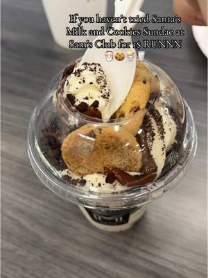 So so good!!! It’s only available until 31st of December, so make sure you get it ASAP #samsclub #santa #sundae #christmas #dessert 