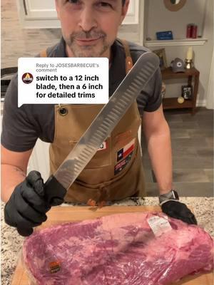 Replying to @JOSESBARBECUE prime brisket trim. Maybe next time I’ll use a pocket knife. 😂 #bbq #bbqbrisket #brisket #briskettrim #brisketprep how to trim a brisket #texpatbbq #celinatx