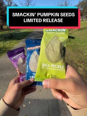 SMACKIN’ Pumpkin Seeds Limited Release! Get them now before its sold out. #smackinsunflowerseeds #pumpkins #pumpkinseeds #limitededition #holidayhaul #tiktokholidayhaul 