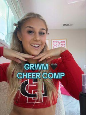 GRWM for a Cheer Comp! 🖤🖤 #ucacollegecheer #sdsu #sdsucheer #sdsucheer #sdsucheerleading #sandiegostate #collegecheer #collegecheerleading #collegecheerleaders  #d1cheerleader #d1cheerleading #d1cheer #grwmcheercomp #grwmcheer #cheergrwm 