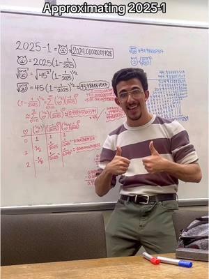 Erm, what the Σ? 🤨 Approximating 2025-1. Time spent: ~40 minutes. #math #maths #fyp #foryou #approximation #uchicago #regenstein 