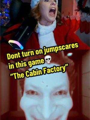 The way my heart dropped when that jumpscare happened💀 #horrorstreamer #thecabinfactory #CapCut @The Cabin Factory 