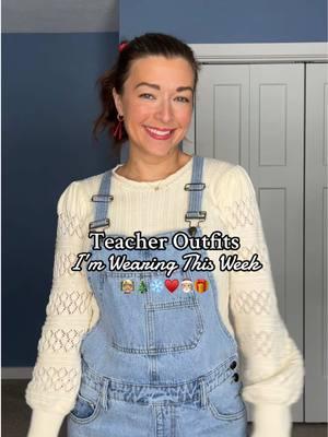 ‘Twas the week before Christmas break👩🏼‍🏫♥️❄️🎄 #teacheroutfits #teacher #teacheroutfitsoftheweek #OutfitsOfTheWeek #weeklyoutfits #teachersoftiktok #holidayoutfits #teachertok #teacherootd #ootw #teacheroutfitinspo 