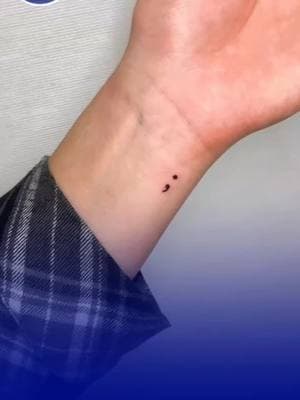 #creatorsearchinsights Meaning of semicolon tattoo  #tattootips#وشم؟#tattoohacks#tattooadvice #tattoomeaning #meaningfultattoo #levelofpain 