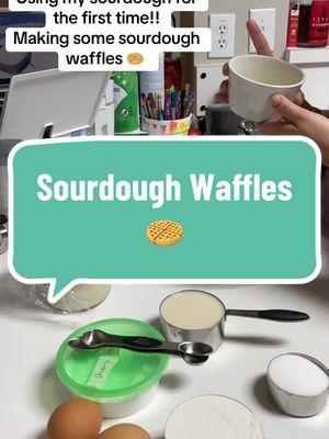 They came out really good!! Gonna make a loaf soon just need to get bread flour! #sourdoughstarter #sourdough #sourdoughforbeginners #sourdoughbaking #sourdoughtok #sourdoughwaffles #waffles #sundayvibes #sunday #sourdoughclub 