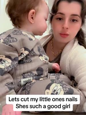 Does your baby sit still when you clip their nails?   #babynails#babygir#baby#fyp#motherof3#workingmom#lovebaby#goodbaby#anybabytips#babytips#teamwork#momwork#momteam#lebanon#arab#support#christmas#holiday#