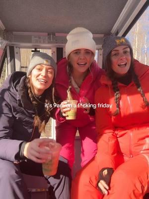 get up were going skiing!! ⛷️❄️🎿 @sydney blandford @bella  #skiszn #skiing #skitok #telluride #colorado #its9am #girlstrip 