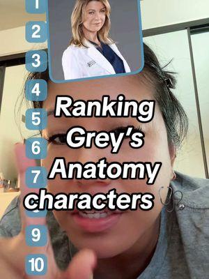 This was a pretty solid rank, if I do say do myself 😌 #greysanatomy #greysanatomyaddict #meredithgrey #rankingcharacters 