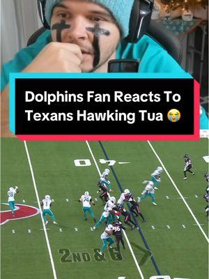 Dolphins Fan Reacts To Texans Hawking Tua 😭 #NFL #nflfootball #nflviral #trending #dolphins #texans 