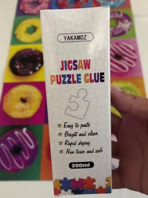 Puzzle glue!! #jigsawpuzzle #gluingpuzzle #puzzleglue 