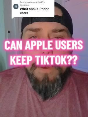 Replying to @nicoleschn85 Tiktok Apple Users #keepyourtiktok #tiktokdownload #tiktokban #tiktokupdate #tiktoknews 