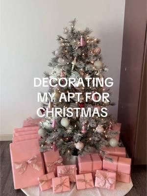 Decorating my apartment for Christmas 💞 - #creatorsearchinsights #pinkchristmas #decoratingforchristmas #christmas2024 #decoratingmychristmastree  @target @Candier 