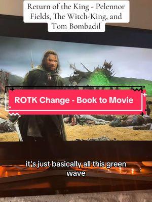Should have been an army of men, plain and simple. One of the only negative moments from the Return of the King comes from the army of the dead that saves Gondor, Deus Ex Machina style. In Tolkien’s book, Aragorn brings an army of Gondorian men and rangers to help, having already relieved the undead from their duty. I love the lord of the rings books and films, but I don’t think this change should have been made.  #aragorn  #lordoftherings #lotr #BookTok #gandalf #books #tolkien #fantasy #movies #movietok #film #filmtok 