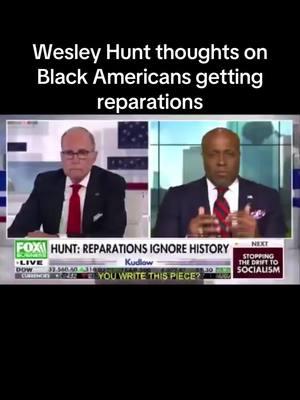 #WesleyHunt thoughts on #BlackAmerican’s getting reparations. I want to #empower the #Blackcommunity pick yourselves up by your own #bootstraps. What you think about this #ADOS #FBA #B1 #blackrepublican #blackmaga