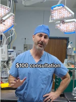 Not willing to spend even 100$ on your consultation before life-changing surgery? 😲 #plasticsurgeon #doctor #results #consultation #fee #budget #price 