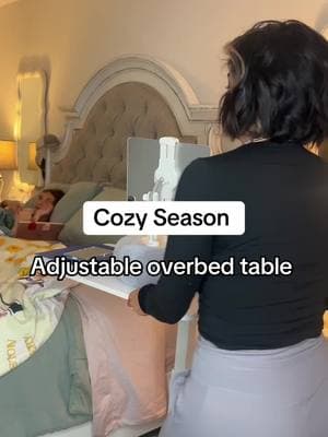 Cozy season is here , and that means I want to be working from my bed. This adjustable overved table is amazing !! Now I can work from bed comfortably, its at a discount so grab yours now in the link above .  #mydepot #adjustabledesk #overbedtable #creatorsearchinsights #holidayhaul #tiktokmademebuyit 