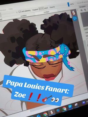 (Redone) Zoe fanart❗❗🎸 Youtube: Uhmokay3  insta: umokayyy16  Cara: Uhmokay2  #digitalartist #lassotool #fypシ #fyp #freehandart #satisfying #uhmokay2 #artistsoftiktok #umokays_corner #trusttheprocess #fanart #papalouie #papalouiepals #papaspizzeria #game #nostalgia 