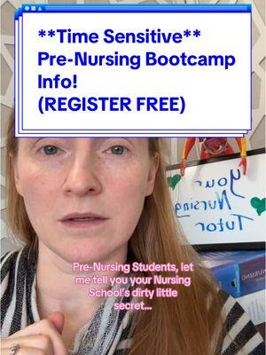 Pre-Nursing students: Dosage Calculations is the ‘dirty little secret’ you don’t want to be surprised by in Nursing School.  Don’t expect your Nursing Instructor to teach you how to solve them, even though you’ll probably be required to get a 💯% on the Required Dosage Calc exam to pass your semester…yes, I said SEMESTER.  And if you have math anxiety…well, practicing your med math prior to starting nursing school is even more important.  I’m doing a FREE Pre-Nursing Bootcamp soon, Day 2 I’ll teach you the exact Dosage Calculation method I teach all my tutoring students. Registration link in Bio, or go directly to: YourNursingTutor.com/PreBoot (P.S. Current Nursing Students are totally welcome to attend, too!) #prenursing #futurenursesoftiktok #nursingstudents #nursingschool #lpntorn  #failednursingschool #dosagecalc #medmath #dosagecalculations #dosagecalculationnursing #mathanxiety 