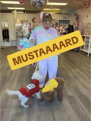 i love this app bc i love to post silly shit like this Found these matching sweaters for our dogs at @HomeGoods right after kendricks new album dropped and so i had to buy it 🤣 Ft. @MrPinkMoon as the mustard handler 🤭🌭 #pinkmoonatelier #pinkmooncore #kendricklamar #mustard #tvoff #kawaiishop 