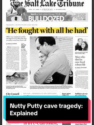 Fifteen years after John Jones died in Utah’s Nutty Putty Cave, the story has become a scar for some and a curiosity for many.⁠ ⁠ Find the full story at sltrib.com or via the link in our bio. #utah #fyp #utahhistory #nuttyputtycaveincident #johnjones #sltrib #caving #utahtok #spelunking #cavetok 