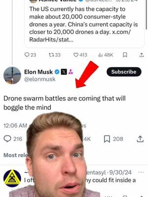 Elon Musk predicted the drones⁉️ drone wars⁉️👀 lets remember to focus on love and inner peace dont let this sway you from acheiving your full potential. 🌟We are in this together. Lets use this event as a way to question, open our minds, and ultimately get on the path or continue on the path of spiritual ascention. ⚡️ Love yall 💜👬👭👫🌎🌍🌏 #drones #elonmusk #dronewar #spiritualwarfare #consciousnessshift #awakening #theawakening #extraterrestrials #ufos #itsopvious #peaceohplease #simulation 