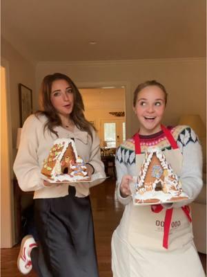 gingerbread house making!!✨🏠👩🏼‍🍳 #gingerbreadhouse #sabrinacarpenterchristmas @thechloegraham 