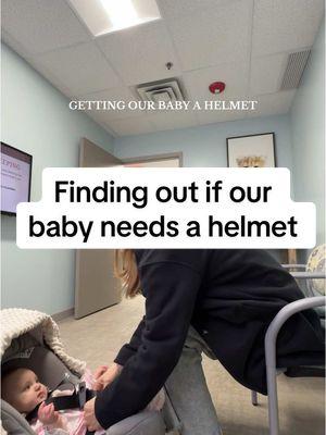 Hoping that doing this early will be better in the long run #newmom #firsttimemom #6monthsold #babyhelmet #brachycephaly #motherhood #momanddad #parents #momlife 