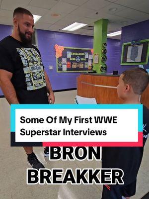 Throwback to some of my first WWE Superstar Interviews #bronbreakker #lolavice #trickwilliams #WWE #wwenxt #wrestletok #wwefan ##WorldWrestlingKid #fyp #fypシ 