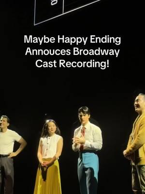 yessssssssss!!! we won!!! @maybehappyendingbway #maybehappyending #darrencriss #helenjshen #maybehappyendingbway #broadway #broadwaycastrecording #broadwaymusicals #musicals #castrecording #broadwayshow #broadwaynews #ashseesallthetheater #theatrekids 