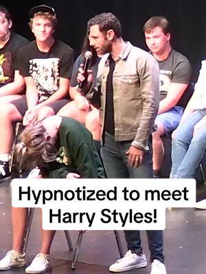 Hypnotized to meet her favorite Celebrity…#harrystyles #hypnosis #comedy #lol #fyp #funny 