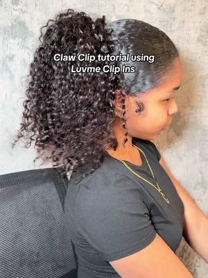 claw clip hairstyle using @Luvmehair clip ins ✨ #clawclip #clawcliphairstyles #clawcliptutorial #clipinhairextensions #clipins #clipinextensions #luvme #luvmeclipin #hairtutorial #hairstyle #fyp #fypシ 