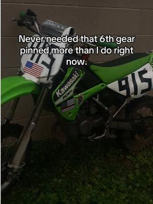 Locked er up #fyp #foryoupage #fup #kentucky #dirtbikes #kawasaki #2strokes #kx85 