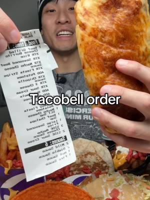 Tacobell order #tacobell #burrito #taco #eating #mukbang #mukbangeatingshow #fypシ゚viral 