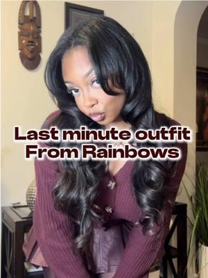 Back at @Rainbow Shops for another last minute outfit 😍 since u guys loved the first one. Should i make this a series?  . . . #rainbowshop #fashiontiktok #falllooks #viral #outfitoftheday #nycoutfits #affordablefashion #blackgirlfashion 