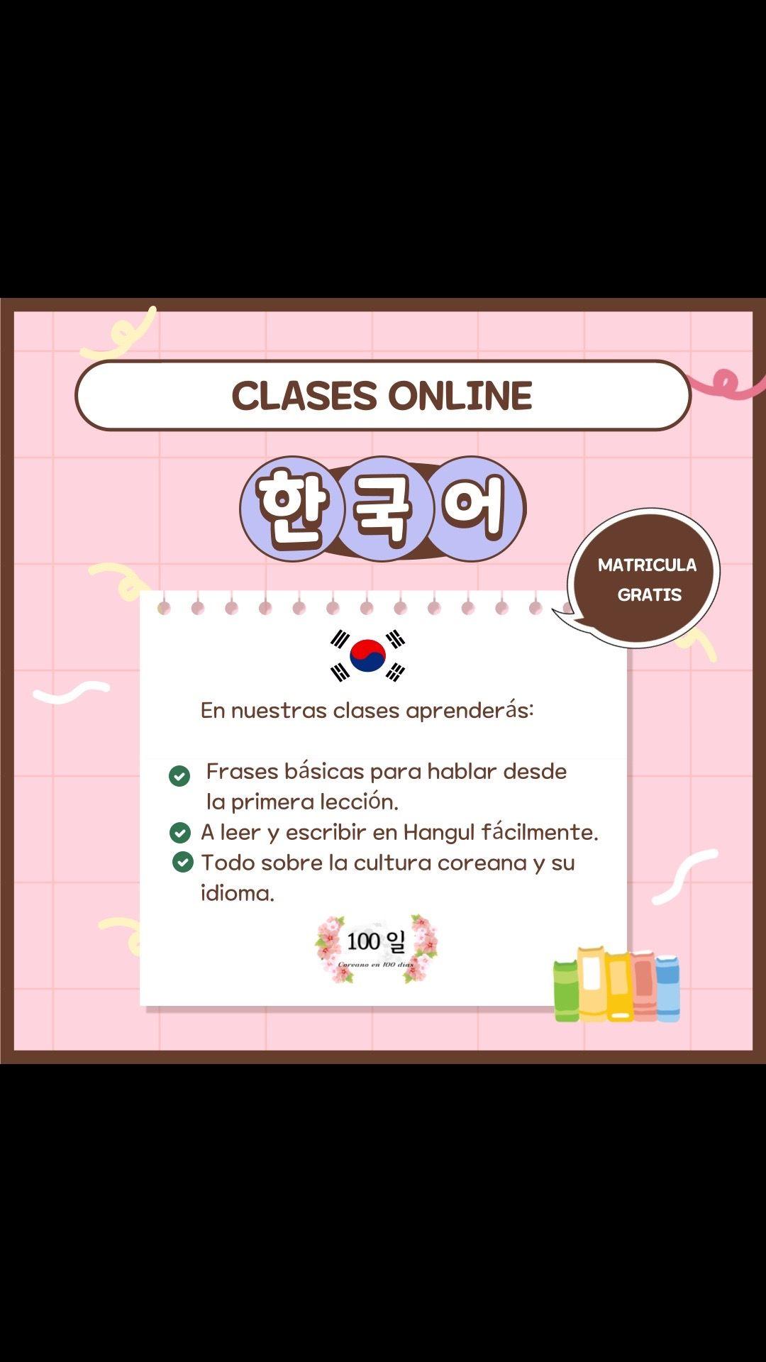 🇰🇷“¡Las Claves del Coreano a tu Alcance!” En nuestras clases aprenderás: ✅ Frases básicas para hablar desde la primera lección ✅ A leer y escribir en Hangul fácilmente ✅ Todo sobre la cultura coreana y su idioma 💬 “Nunca es tarde para aprender algo nuevo. Da el primer paso hoy.” 📅 Plazas limitadas. ¡Reserva la tuya ahora mismo! 📩 Escríbenos por DM o haz clic en el enlace de nuestra bio para más información. ✨ Descubre el poder de hablar coreano y transforma tu vida. ✨ #AprenderCoreano #ClasesDeCoreano #IdiomaCoreano #KpopLover #CoreanoParaPrincipiantes #korea #한국 #한국어 #idiomacoreano #corea #korea  #clases #clasesonline #idiomacoreano #coreanoonline #corea #coreadelsur #estudioonline #clasesvirtuales #hangul #hangulstudy #learnhangul #aprenderhangul #peru #corea #kpop #kmusic #kdrama #koreanstyle #koreatravel #southkorea